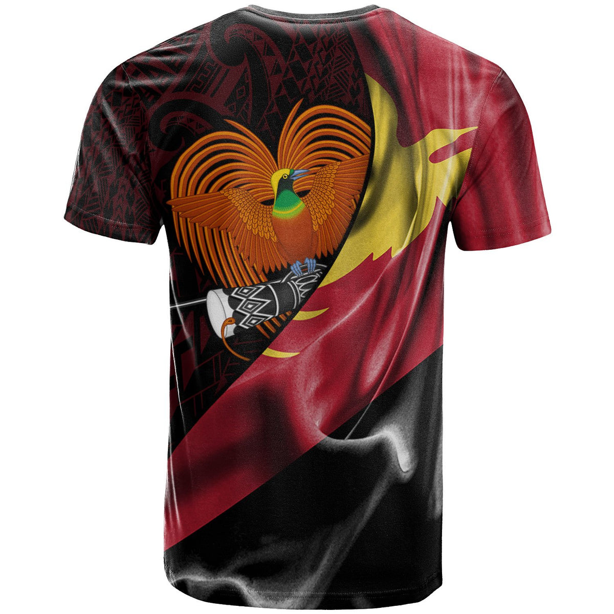 Papua New Guinea T Shirt Arawa PNG Flag Of Silk Style - Polynesian Pride