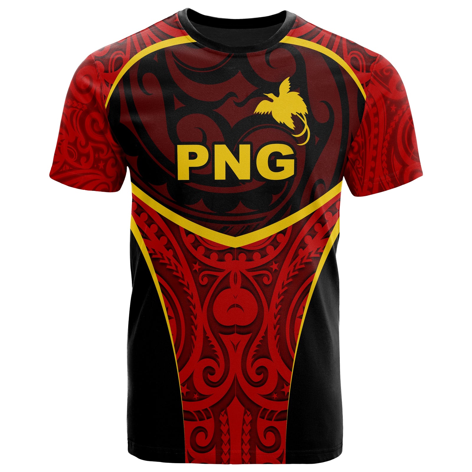 Papua New Giunea T Shirt Sport Style Unisex Black - Polynesian Pride