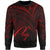 Papua New Guinea Sweatshirt - Cross Style Red Color Unisex Black - Polynesian Pride