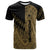 Pohnpei T Shirt Gold Color Symmetry Style Unisex Black - Polynesian Pride