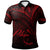 Pohnpei State Polo Shirt Red Color Cross Style Unisex Black - Polynesian Pride