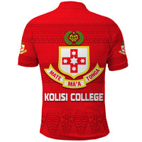 Kolisi Tonga College Atele Polo Shirt 140 Years Anniversary Tongan Ngatu LT13 - Polynesian Pride