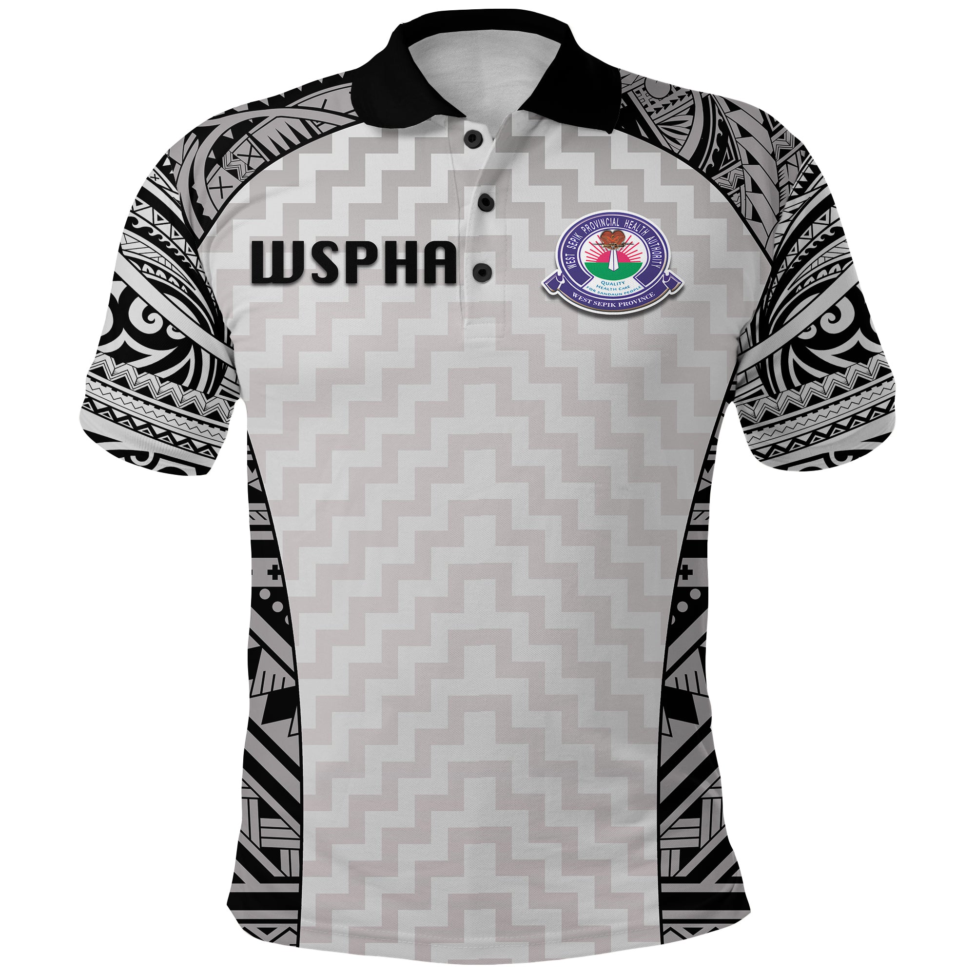 (WSPHA) Shepherds United F.C. Polo Shirt SHEFA DAY LT13 Unisex Black - Polynesian Pride