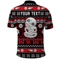 Custom New Zealand Hei Tiki Christmas Polo Shirt Maori Meri Kirihimete LT13 - Polynesian Pride