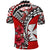 Custom Wallis et Futuna Polo Shirt Polynesian Pattern and Hibiscus Flowers Version Red LT13 - Polynesian Pride