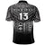 Custom Fiji Faithful Polo Shirt Version Black Custom Text and Number LT13 - Polynesian Pride