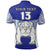 Custom Makoi Bulldogs Polo Shirt Mix Tapa Fijian Custom Text and Number LT13 - Polynesian Pride