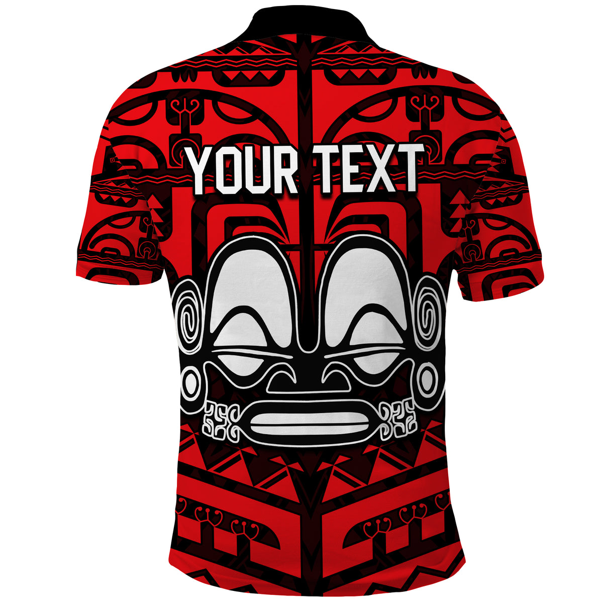 Custom Marquesas Islands Polo Shirt Marquesas Tattoo Red Special LT13 - Polynesian Pride