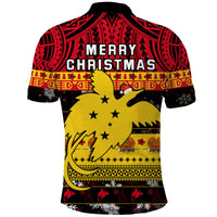 Papua New Guinea Christmas Polo Shirt Raggiana Loved LT13 - Polynesian Pride