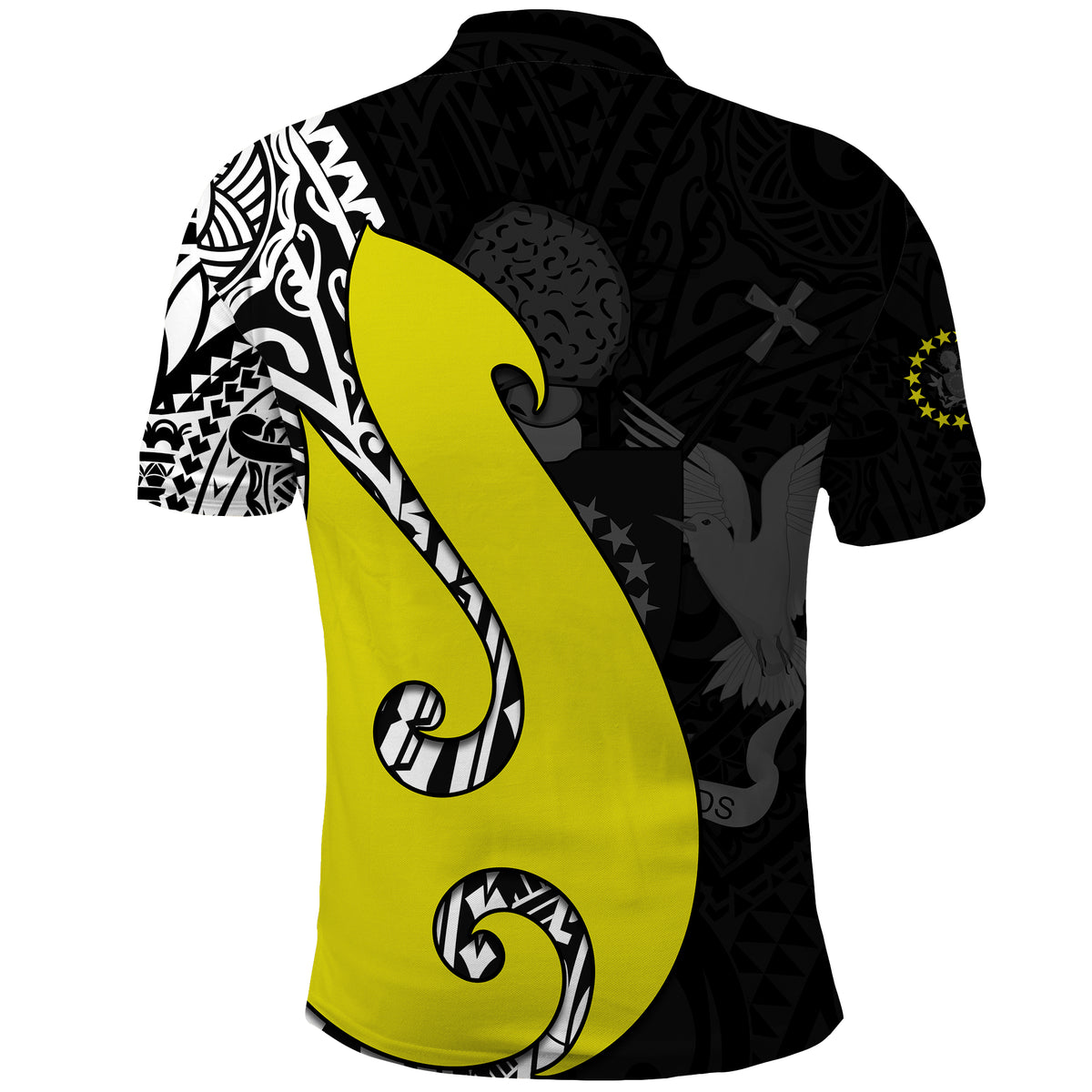 Cook Islands Polo Shirt Matau Polynesian Simple Fish Hook LT13 - Polynesian Pride