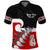 Custom Waitangi Polo Shirt Aotearoa Maori Pattern Mix Fern and Manaia Koru LT13 Unisex Black - Polynesian Pride