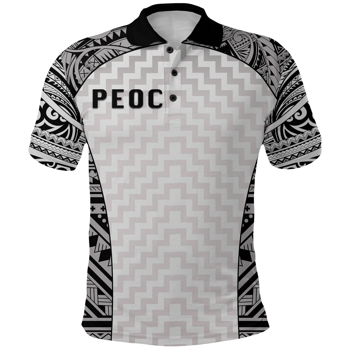 (PEOC) Shepherds United F.C. Polo Shirt SHEFA DAY LT13 Unisex Black - Polynesian Pride