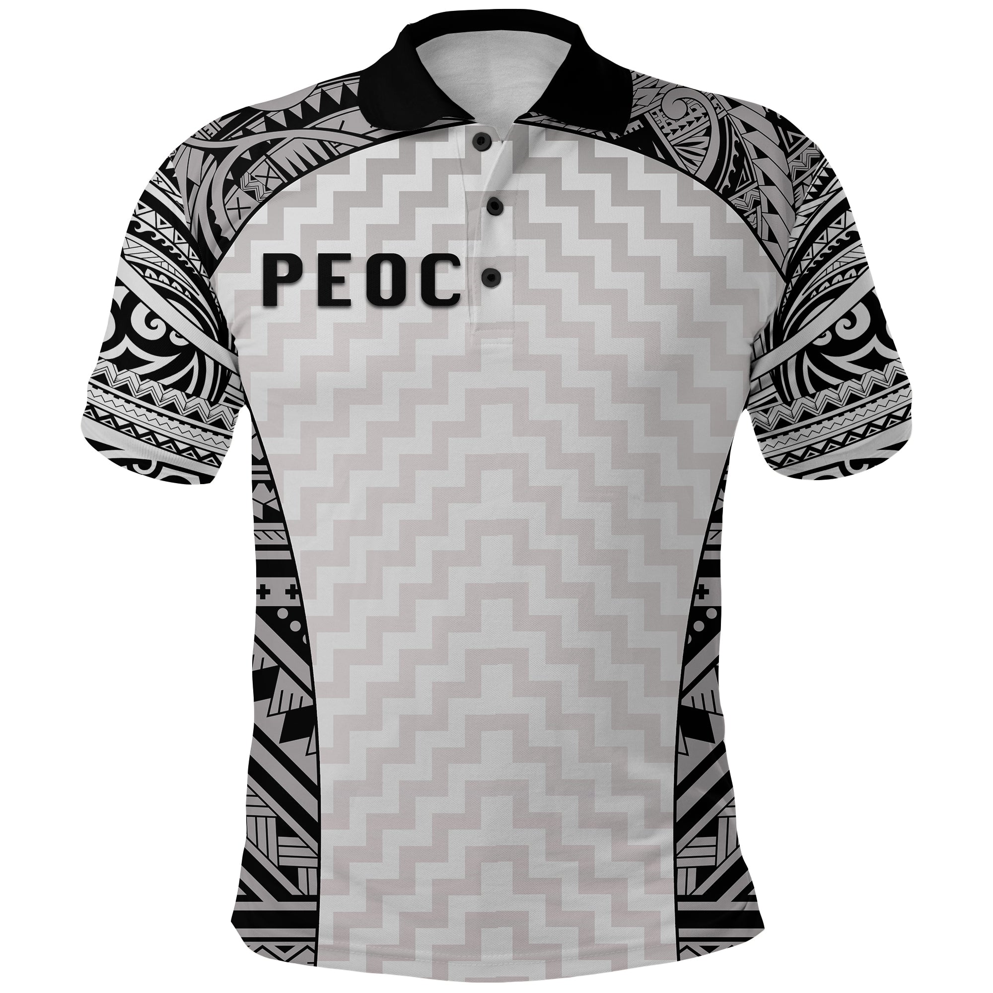 (PEOC) Shepherds United F.C. Polo Shirt SHEFA DAY LT13 Unisex Black - Polynesian Pride
