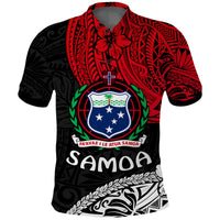 Samoa Polo Shirt Beloved Samoan Mix Polynesian Pattern LT13 Unisex Red - Polynesian Pride