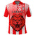 Custom Football LABASA FA Polo Shirt Red Lion Fiji Custom Text and Number LT13 - Polynesian Pride