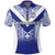 Makoi Bulldogs Polo Shirt Mix Tapa Fijian LT13 Unisex Blue - Polynesian Pride