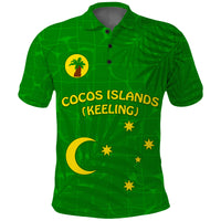 (Custom Text and Number) Cocos (Keeling) Islands Polo Shirt Proud Flag Unique LT13 - Polynesian Pride