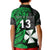 (Custom Text and Number) Wallis and Futuna Polo Shirt KID Enjoy Polynesian Flowers Version Green LT13 - Polynesian Pride