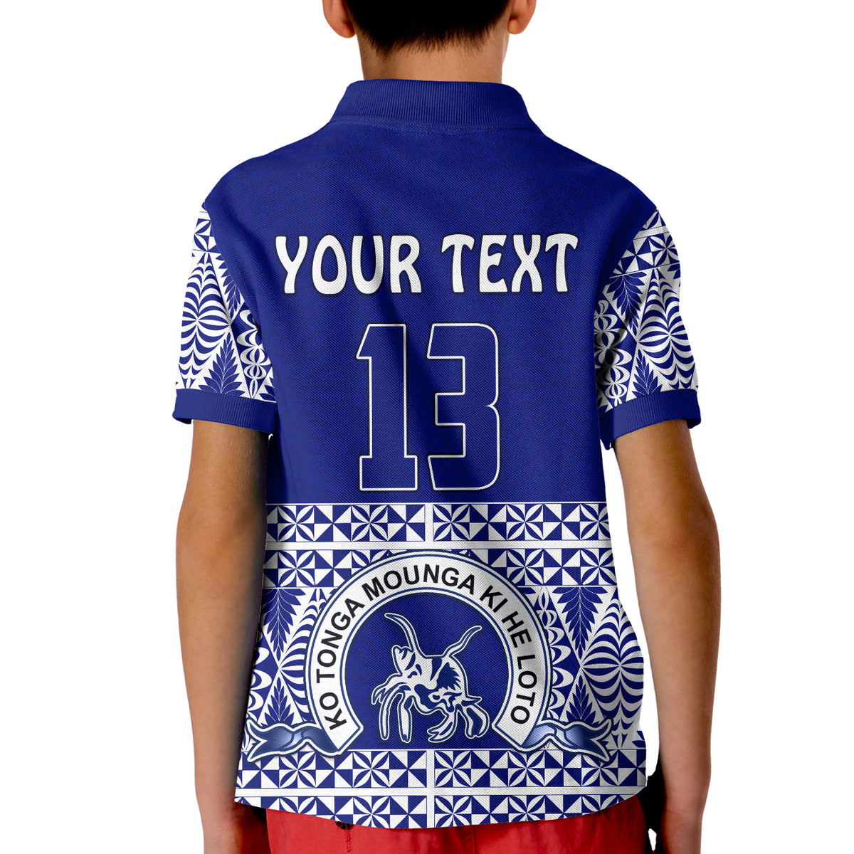 (Custom Personalised) TOLOA Polo Shirt KID Tupou College Tonga Pattern LT13 - Polynesian Pride