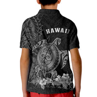 Hawaii Polynesian Polo Shirt KID Gray Sea Turtles Hawaiian LT13 - Polynesian Pride