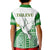 Tailevu Rugby Polo Shirt KID Fiji Rugby Tapa Pattern White LT13 - Polynesian Pride
