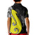 (Custom Personalised) Cook Islands Polo Shirt KID Matau Polynesian Simple Fish Hook LT13 - Polynesian Pride