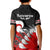 Waitangi Polo Shirt KID Aotearoa Maori Pattern Mix Fern and Manaia Koru LT13 - Polynesian Pride