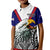 Custom American Samoa Polo Shirt Bald Eagle Mix Polynesian LT13 - Polynesian Pride