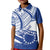 ( Custom Personalised) Cook Islands Polo Shirt KID Flag Style Blue With Claw Pattern LT13 Unisex Blue - Polynesian Pride