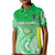 Cook Islands Polo Shirt KID Pattern Be Unique LT13 Unisex Green - Polynesian Pride