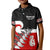 Waitangi Polo Shirt KID Aotearoa Maori Pattern Mix Fern and Manaia Koru LT13 Unisex Black - Polynesian Pride