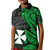 Wallis and Futuna Polo Shirt KID Enjoy Polynesian Flowers Version Green LT13 Unisex Green - Polynesian Pride