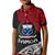 Samoa Polo Shirt KID Beloved Samoan Mix Polynesian Pattern LT13 Unisex Red - Polynesian Pride