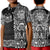 Marquesas Islands Polo Shirt KID Marquesan Tattoo Unique Style - Black LT8 Unisex Black - Polynesian Pride