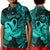 (Custom Personalised) Aquarius Zodiac Polynesian Polo Shirt KID Unique Style - Turquoise LT8 Unisex Turquoise - Polynesian Pride
