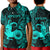 Capricorn Zodiac Polynesian Polo Shirt KID Unique Style - Turquoise LT8 Unisex Turquoise - Polynesian Pride