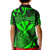 (Custom Personalised) Hawaii Kanaka Map Polo Shirt KID Green Style LT6 - Polynesian Pride