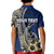 Custom Guam Fish Hook Polo Shirt KID Blue Style LT6 - Polynesian Pride