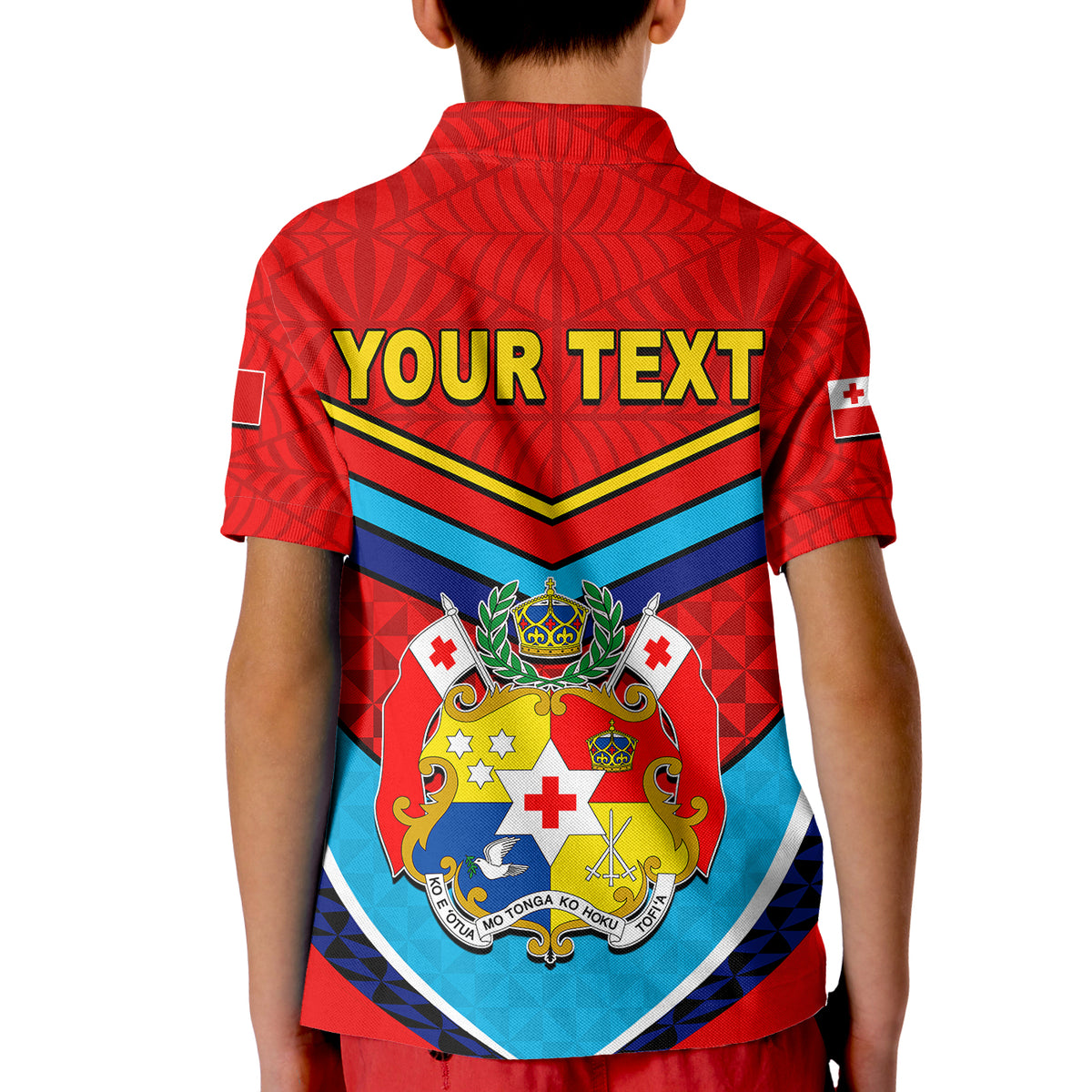 (Custom Personalised) Tonga Mate Ma'a Rugby Polo Shirt KID Jersey LT6 - Polynesian Pride