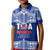 Toa Samoa Rugby Polo Shirt KID Siva Tau LT6 Unisex Blue - Polynesian Pride