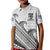 (Custom Text And Number) Fiji Sevens Rugby Polo Shirt KID Fijian 7s Tapa Polynesian Art LT14 Kid White - Polynesian Pride