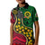 (Custom Personalised) Vanuatu Mix Aboriginal Polo Shirt KID LT6 Unisex Red - Polynesian Pride