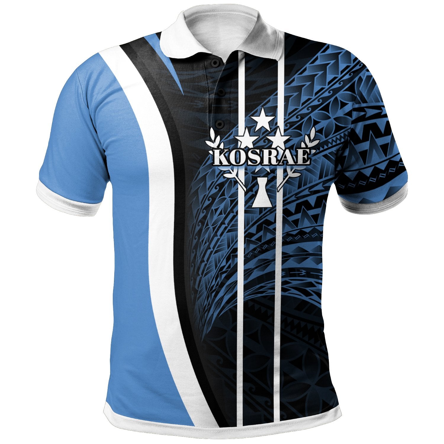 Kosrae Polo Shirt Special Unisex Blue - Polynesian Pride