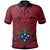 Samoa All Over Polo Shirt American Samoa Coat Of Arms (Red) Unisex Red - Polynesian Pride