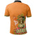 Hawaii All Over Polo Shirt Aloha Hawaii Tiki Statue(Orange) - Polynesian Pride