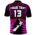 (Custom Text and Number) New Zealand Polo Shirt Aotearoa Fern Hei Tiki Purple Style LT13 - Polynesian Pride