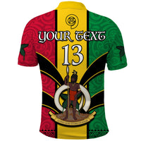 (Custom Text and Number) Vanuatu 1980 Polo Shirt Vanuatuan Independence Day LT13 - Polynesian Pride