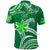 Custom Hawaii Flowers Wave Polo Shirt Kanaka Maoli Green Polynesian LT13 - Polynesian Pride