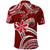 Custom Hawaii Flowers Wave Polo Shirt Kanaka Maoli Red Polynesian LT13 - Polynesian Pride