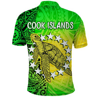 Custom Cook Islands Polo Shirt Kuki Airani Coat Of Arms Turtle Polynesian LT14 - Polynesian Pride